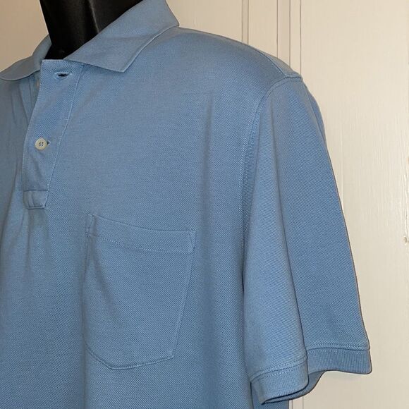 Eddie Bauer light blue polo shirt - Picture 2 of 8